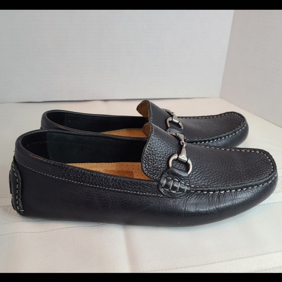 (0000) 14 & Union Men's Classic Horsebit Leather Loafers, Size: 9M Color: Black - Picture 11 of 16